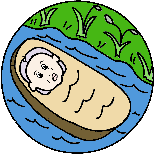 605x608 Baby Moses Clip Art