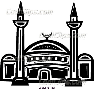 300x284 Mosques Vector Clip Art