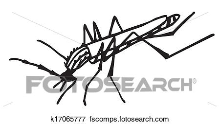 450x255 Clip Art Of Mosquito K17065777