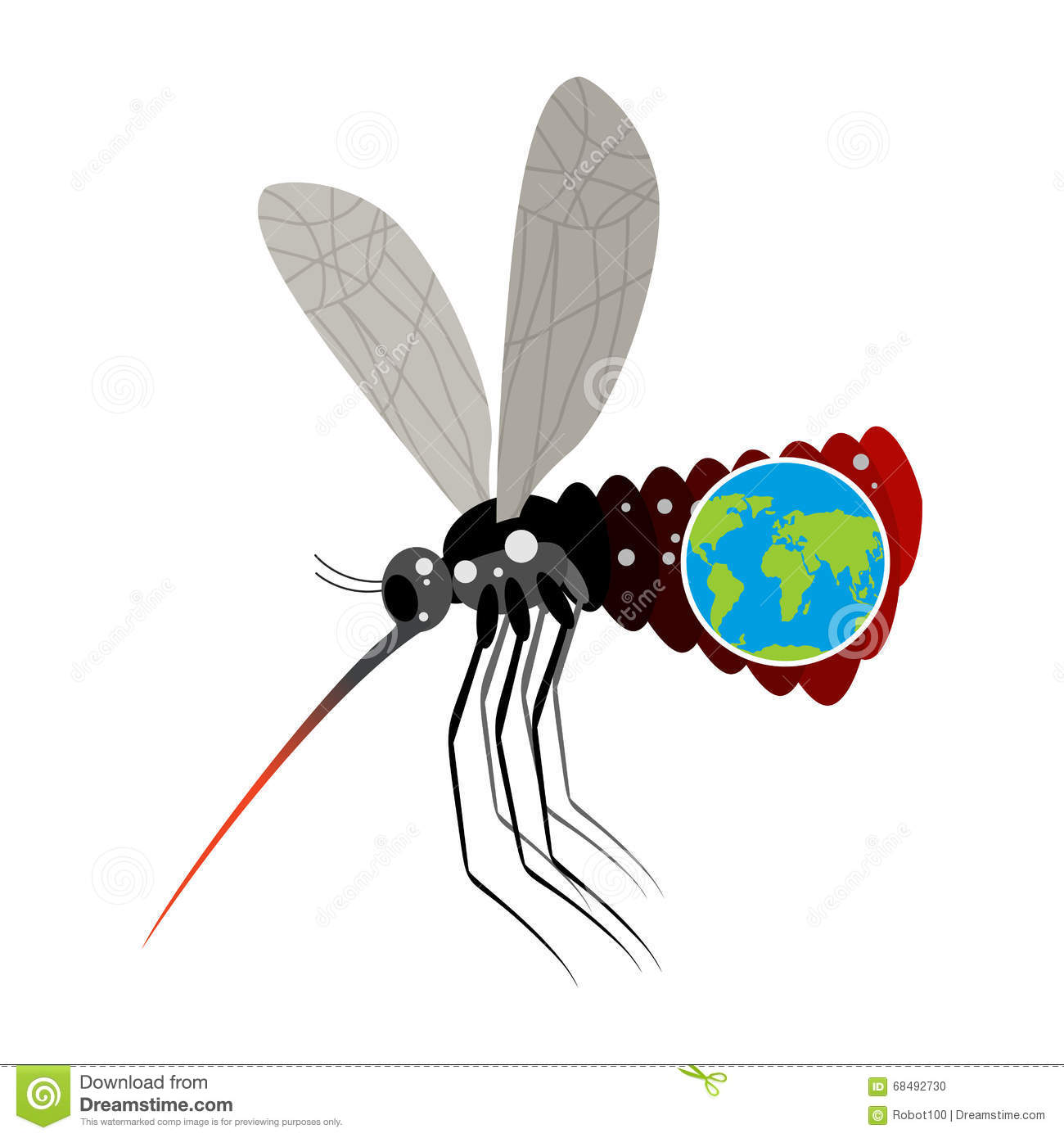 1300x1390 Mosquito Clipart