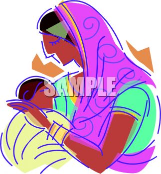 323x350 Middle Eastern Mother And Baby
