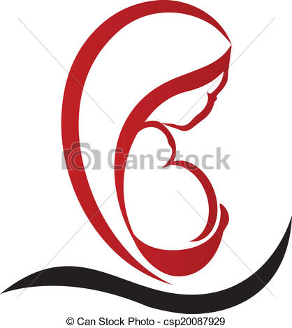 418x470 Mother And Baby Clipart Baby Logo