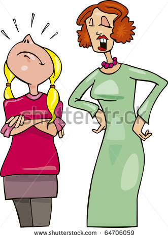 331x470 Cartoon Mom Talking To Daughter