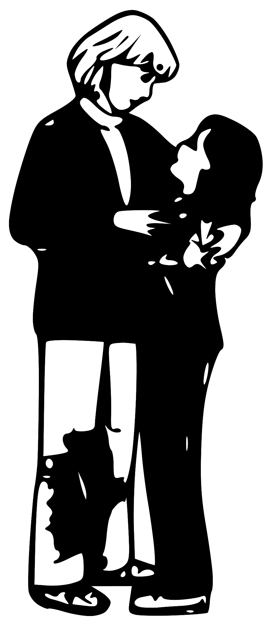 900x2090 Hug Png Black And White Transparent Hug Black And White.png Images