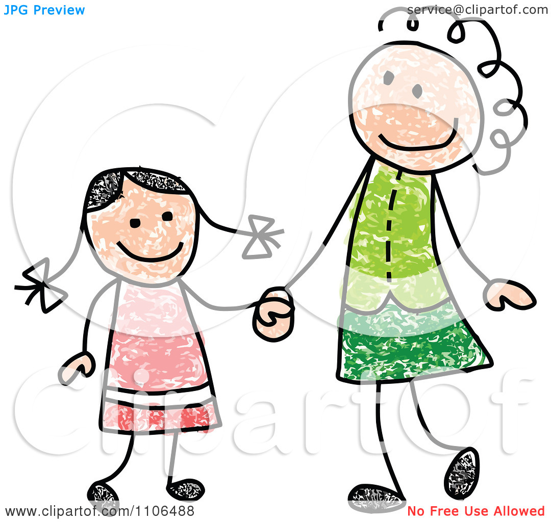 1080x1024 Clipart Mother And Child Holding Hands