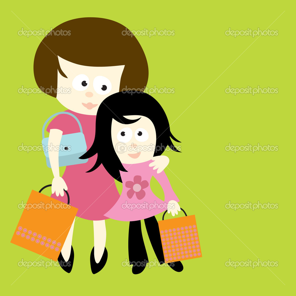 1024x1024 Mom Shopping Clipart