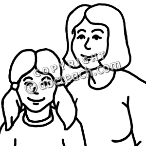 300x300 Clip Art Mother And Daughter Clipart Panda