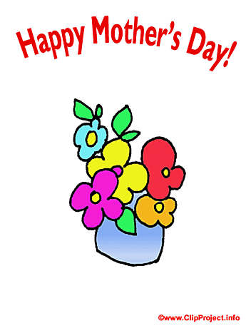 345x460 Happy Mother's Day Greeting Card Flower Free Download