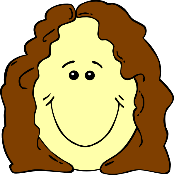 594x596 Hair Clipart Mother Face