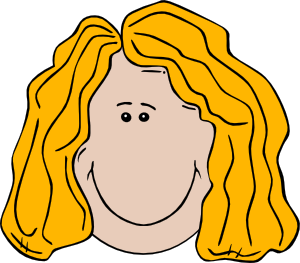 300x263 Lady Face Cartoon Clip Art