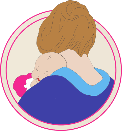 464x500 Mother Holding A Baby Public Domain Vectors
