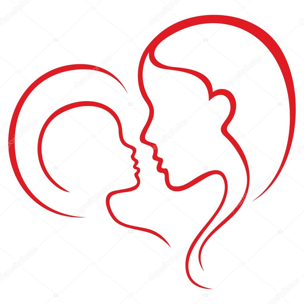 1024x1024 Motherhood Love Stock Vector Oxygen64