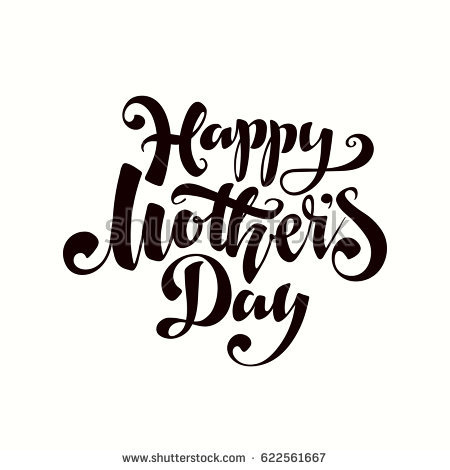 450x470 Mother's Day Clipart Calligraphy