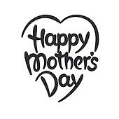 170x170 Clipart Of Happy Mother' Day Lettering K13571691