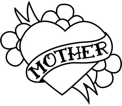 400x350 Clipart Of Mothers Day Hearts