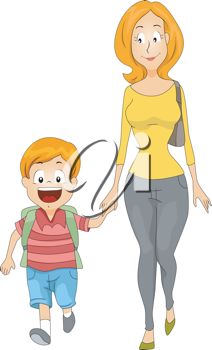 212x350 Mother's Day Clipart Boy Mom