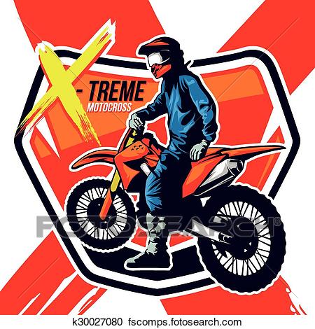 450x470 Clipart Of Motor Cross K30027080