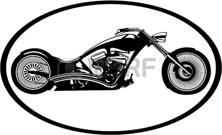 450x275 Custom Chopper Bike Logo For Motorcycle Riders Royalty Free