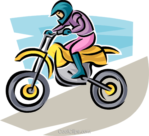 480x437 Motorcycle Rider Royalty Free Vector Clip Art Illustration