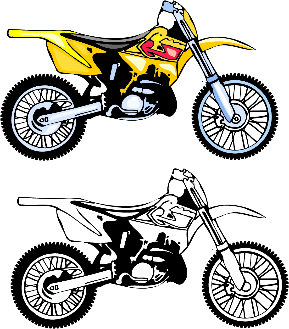 1208x1375 Free Motorcycle Clip Art Clipart Panda