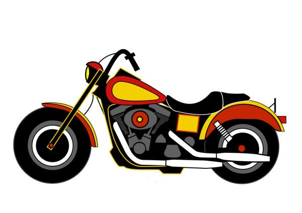 600x424 Harley Davidson Motorcycle Cartoon Pictures
