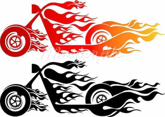 550x390 Harley Davidson Silhouette Clip Art