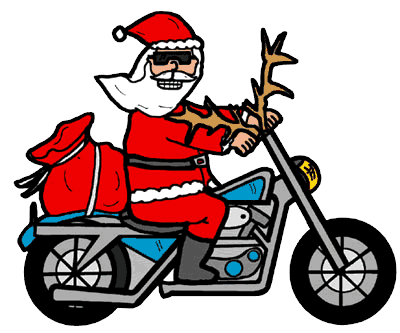400x333 Motorcycle Clipart Christmas
