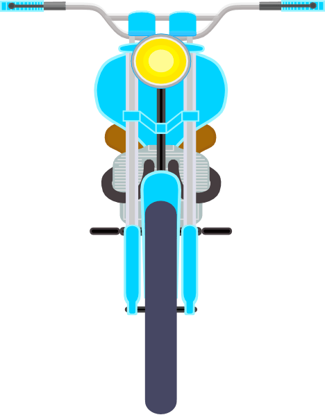 468x598 Motorcycle Front Cliparts