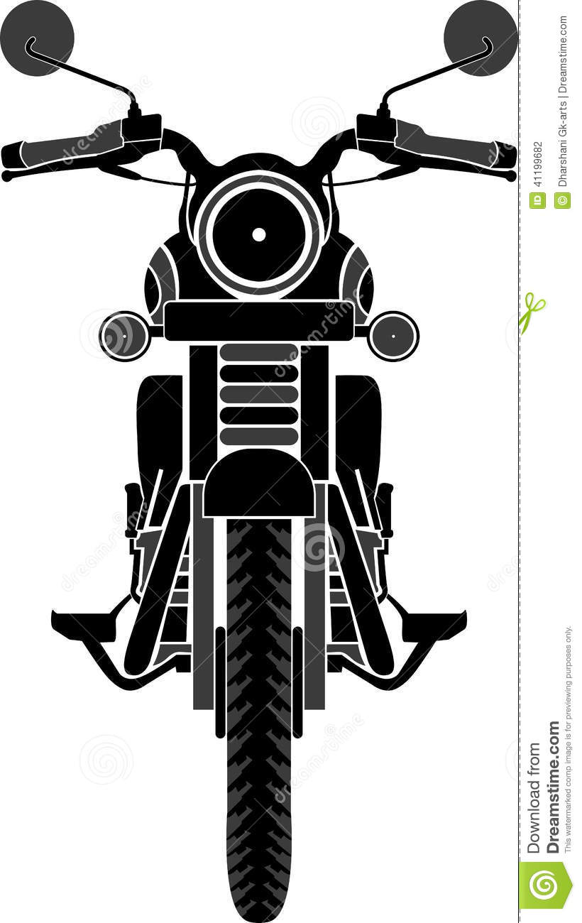 820x1300 Motorcycle Clipart Front View