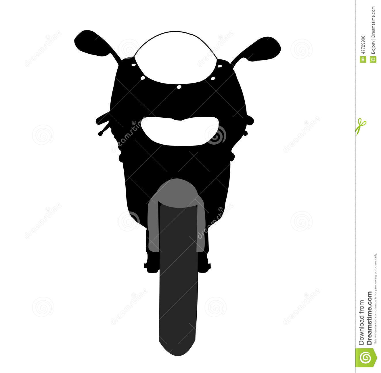 1325x1300 Biker Clipart Front View