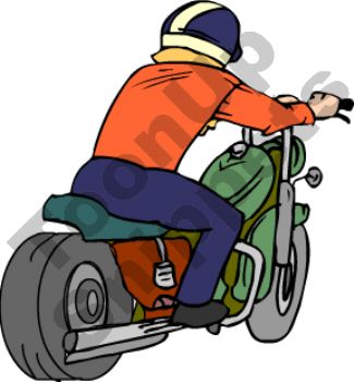325x350 Clipart Motorcycle Rider