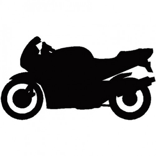 500x500 Motorcycle Silhouette Clipart