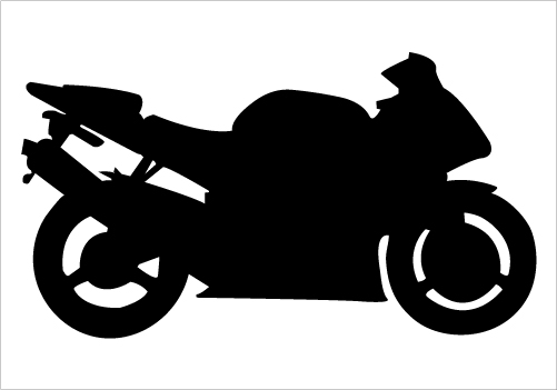 501x351 Silhouette Clipart Motorcycle