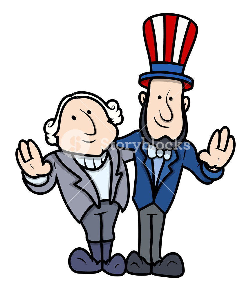 865x1000 Washington Amp Lincoln Presidents Day Cartoons And Clip Art Royalty