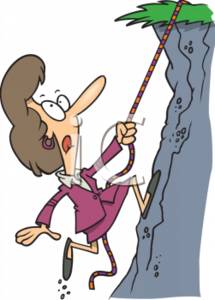 215x300 Clipart Of A Businesswoman Mountain Climbing