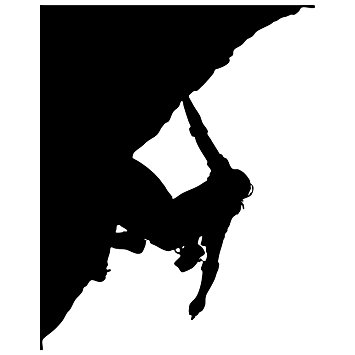 355x355 Rock Climbing Wall Decal Sticker 6
