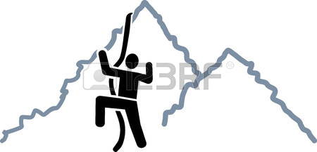 450x216 Man Climbing Silhouette Royalty Free Cliparts, Vectors, And Stock