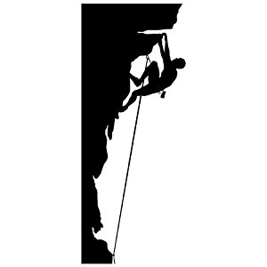 300x300 Rock Climbing Wall Decal Sticker 2