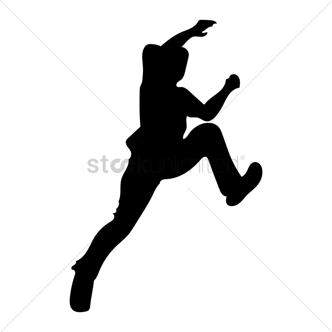 1300x1300 Silhouette Of Man Climbing Vector Image