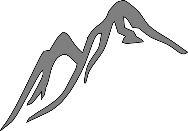 600x419 Mountains Silhouette Clip Art Free Clipart Images