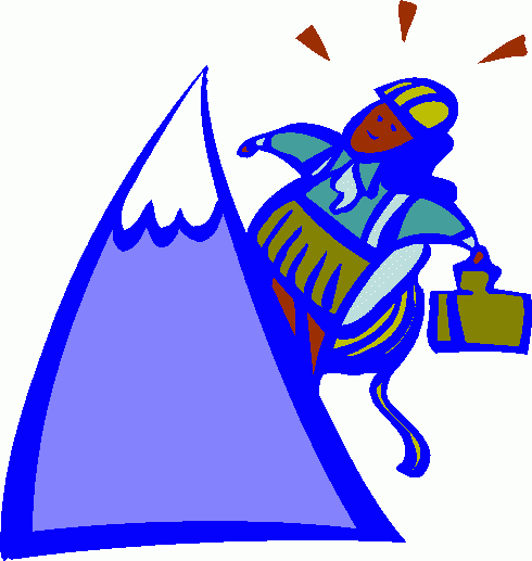 490x517 Mountain Climber Clipart