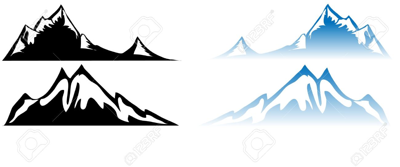 1300x544 Mountain Water Clipart