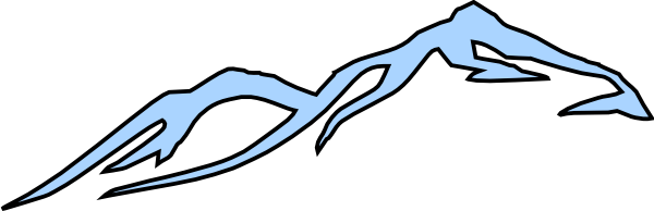 600x194 Snowy Mountain Clipart