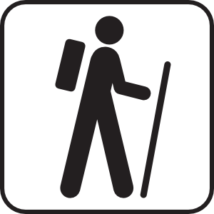 300x300 Hiking Clip Art