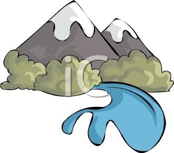 350x309 Mountain Clipart River