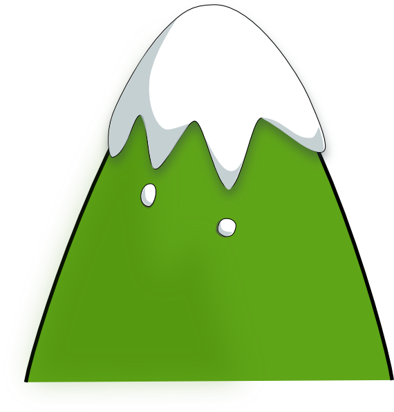 570x596 Free Green Mountain Clipart Image
