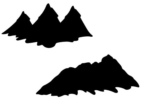 500x350 Mountain Outline Clipart Bbcpersian7 Collections
