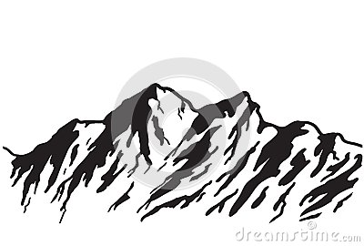 400x270 Mountain Silhouette Clipart