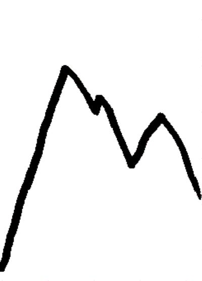 400x555 Mountain Sketch Clipart