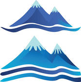 167x170 Clipart Of Three Peaks K17877234